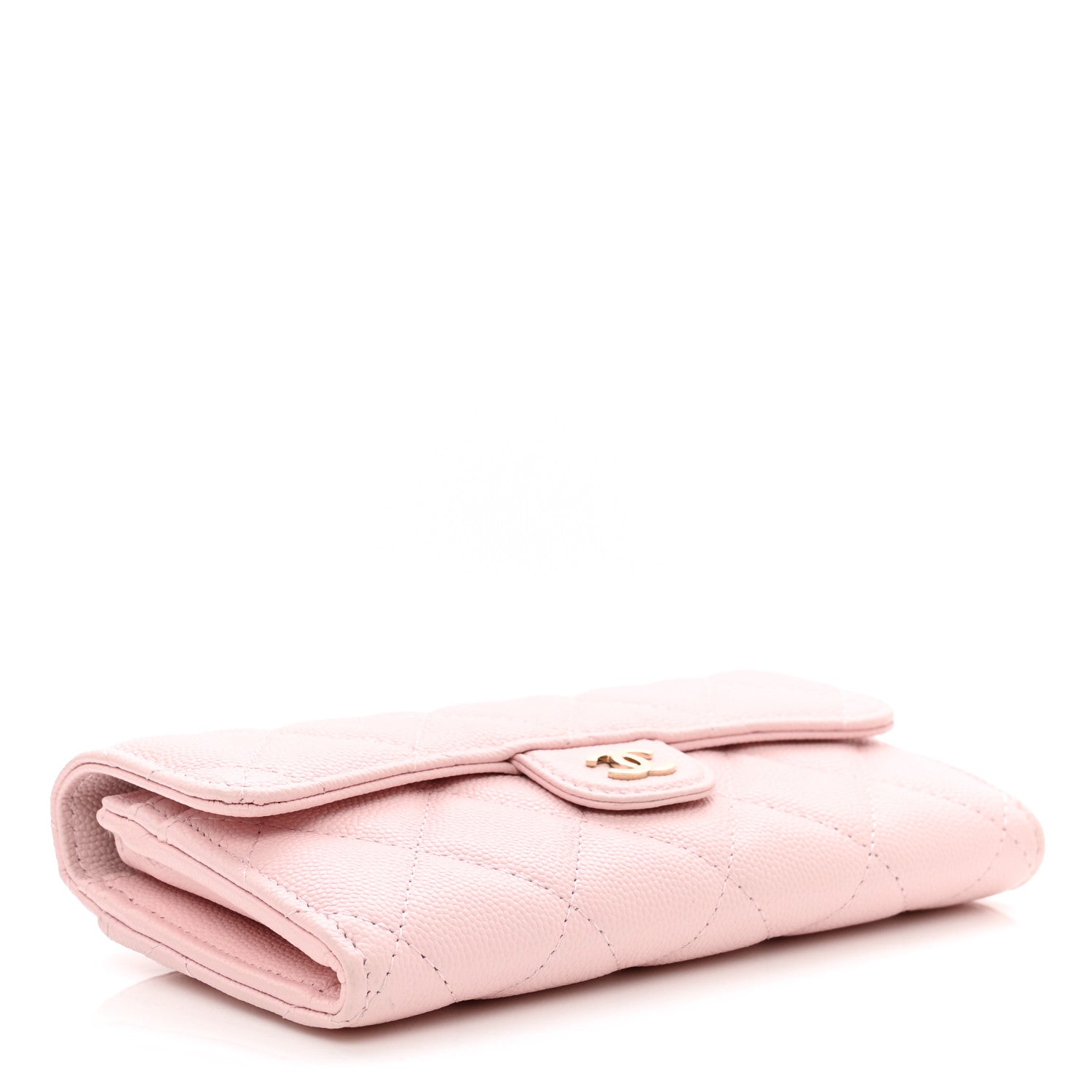 Chanel Caviar Quilted Medium Flap Wallet Light Pink 4 of 9