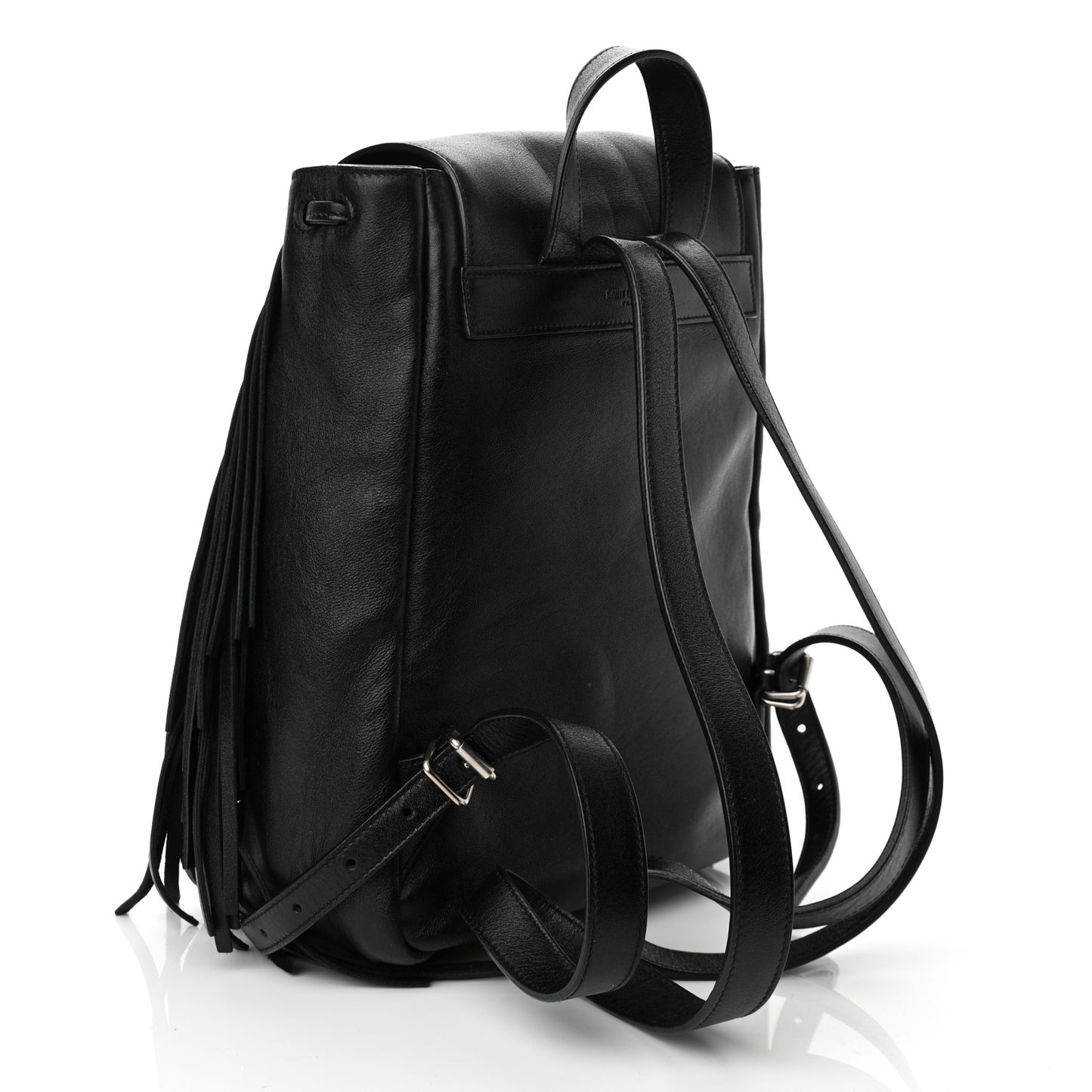 Calfskin Fringe Festival Backpack Black
