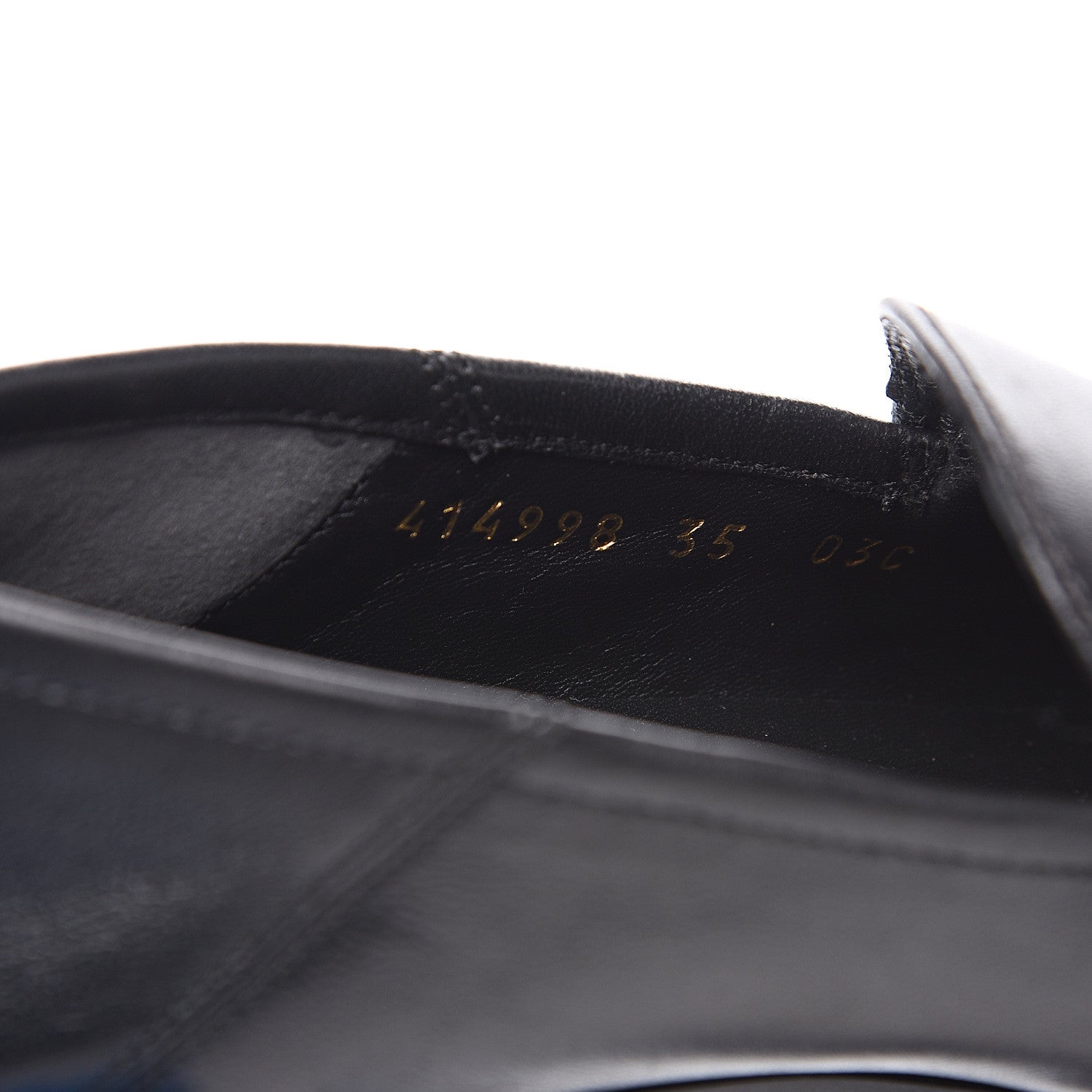 Gucci Lambskin Womens Brixton Horsebit Loafers 35 Black 9 of 11