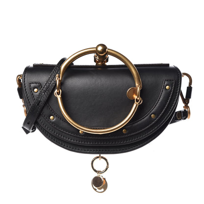 Chloe Calfskin Small Nile Bracelet Minaudiere Bag Black 1 of 7