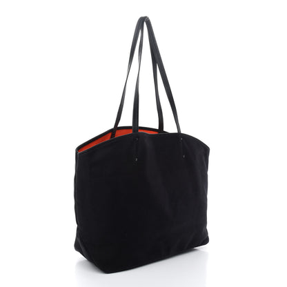 Prada Canapa Monkey Print Large Soft Tote Black 3 of 9