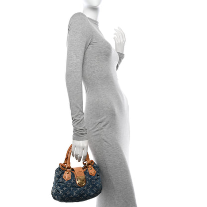 Louis Vuitton Monogram Denim Pleaty Blue 2 of 11