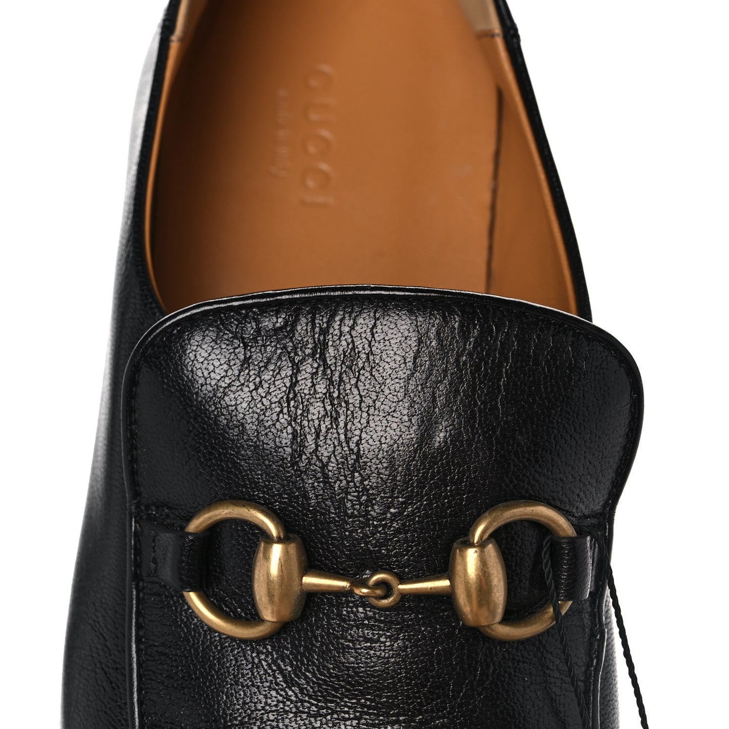 Goatskin Womens Horsebit Mid-Heel Loafers 39 Black