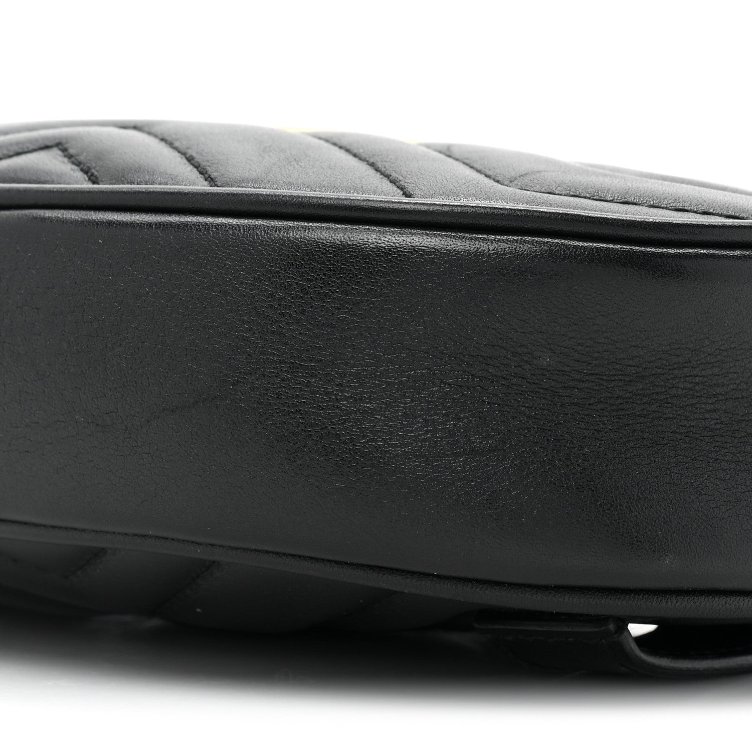 Gucci Calfskin Matelasse GG Marmont Belt Bag 95 38 Black 8 of 10