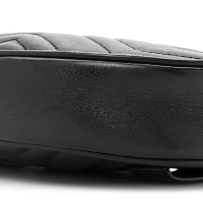 Gucci Calfskin Matelasse GG Marmont Belt Bag 95 38 Black 8 of 10