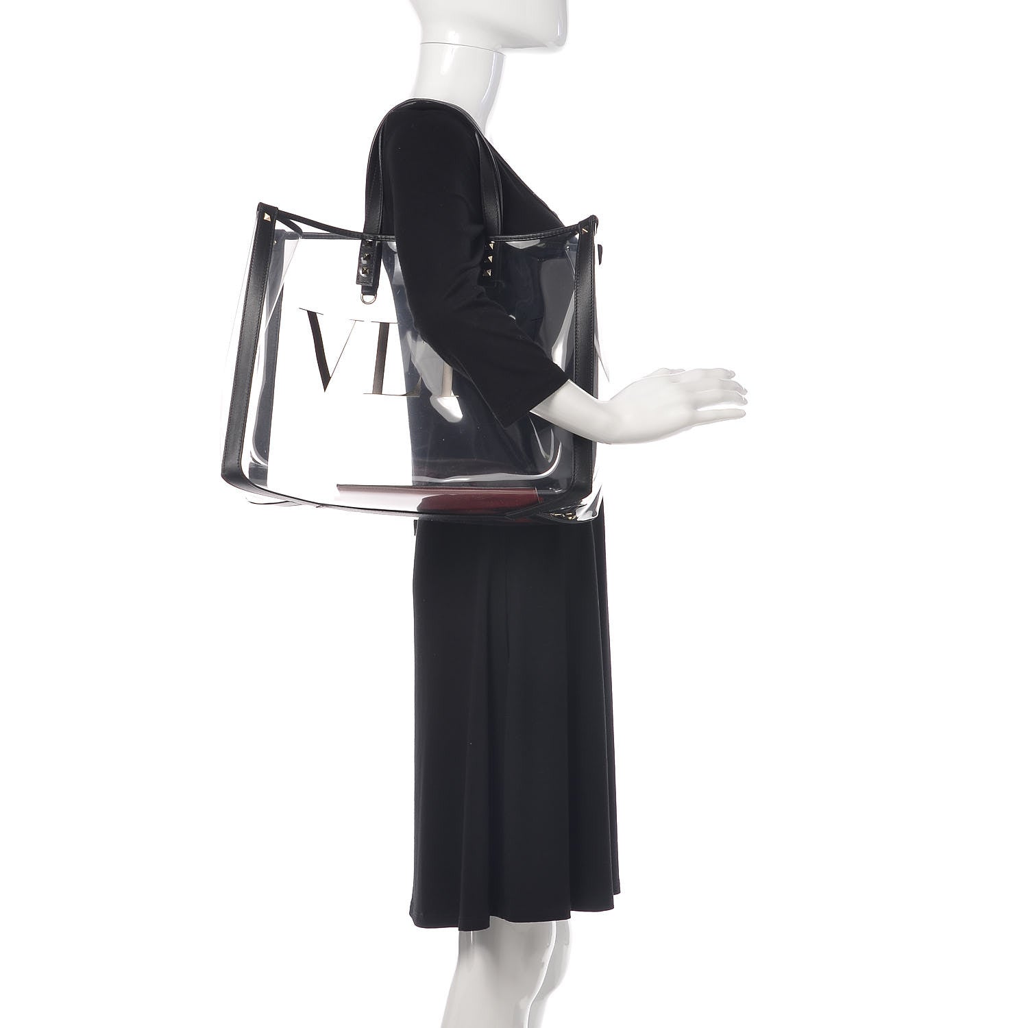 Valentino Garavani Plexy VLTN Shopping Bag Transparent 2 of 13