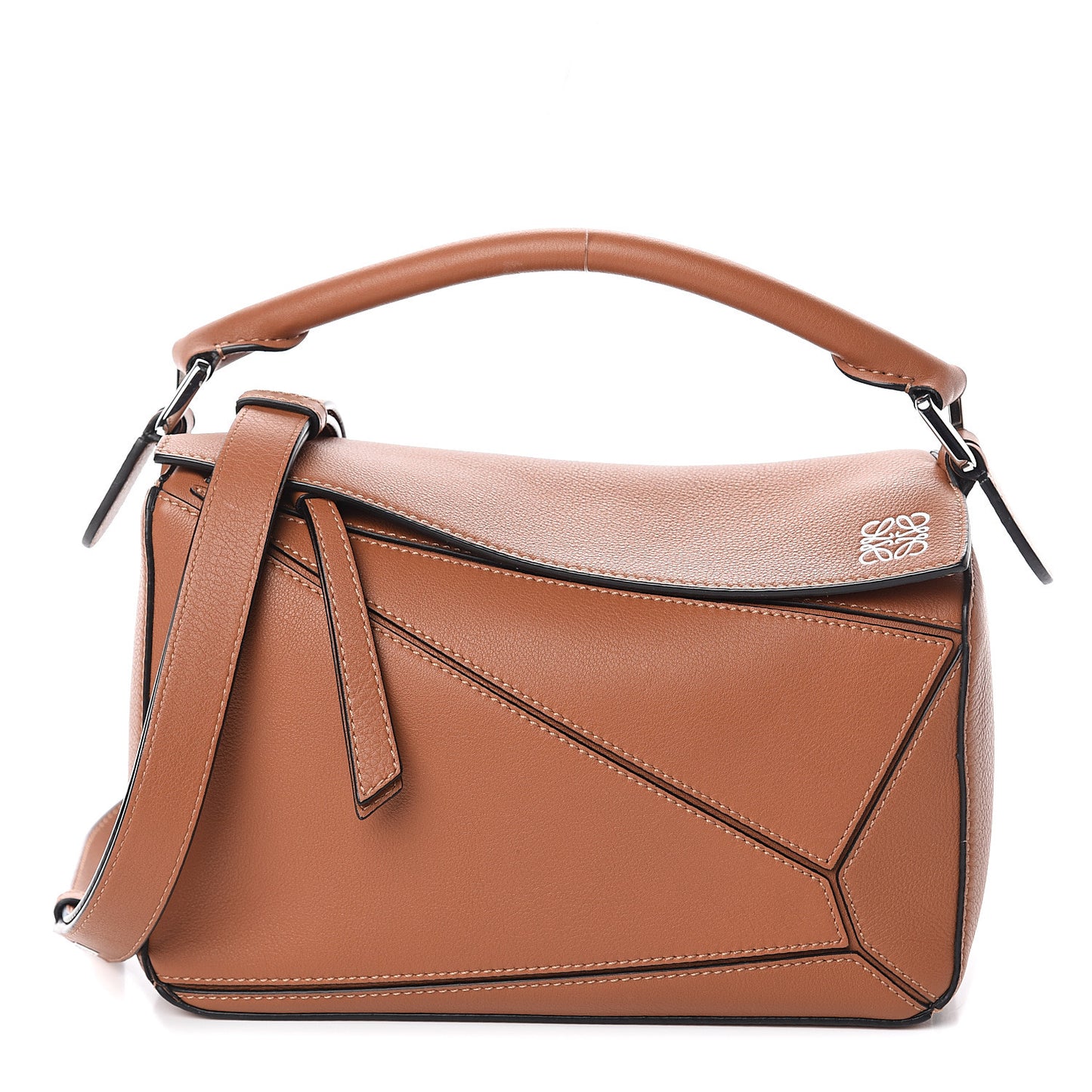 Calfskin Small Puzzle Bag Tan