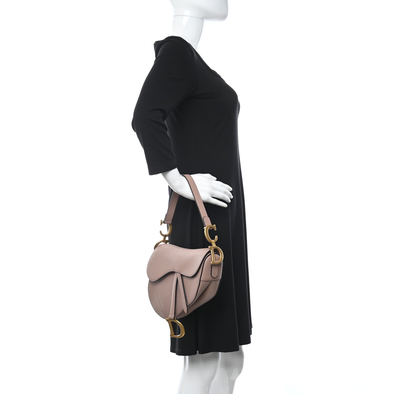 Christian Dior Grained Calfskin Saddle Bag Fard 2 of 15