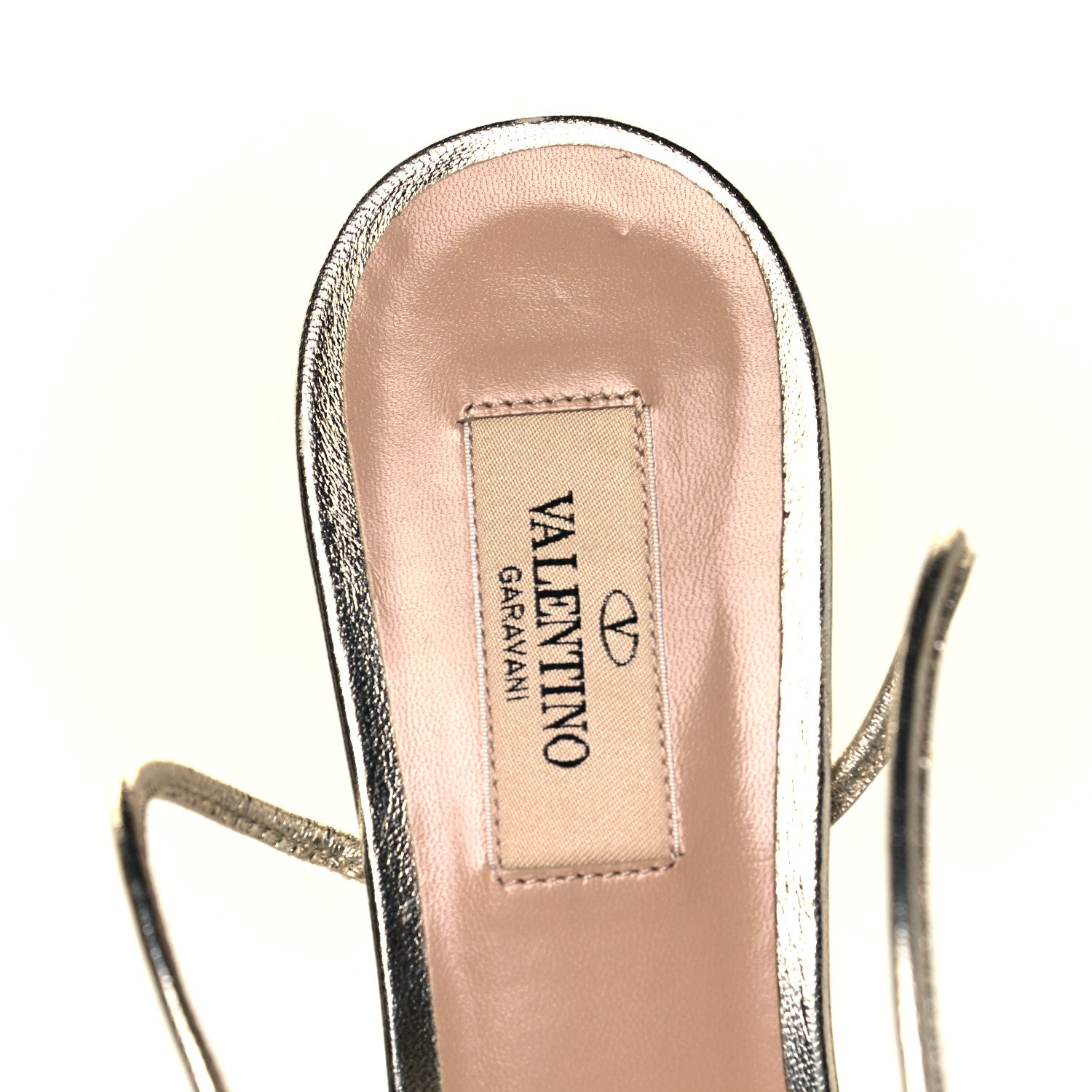 Valentino Garavani Metallic Nappa Rockstud Crisscross Slingback Sandals 41 Gold 7 of 7