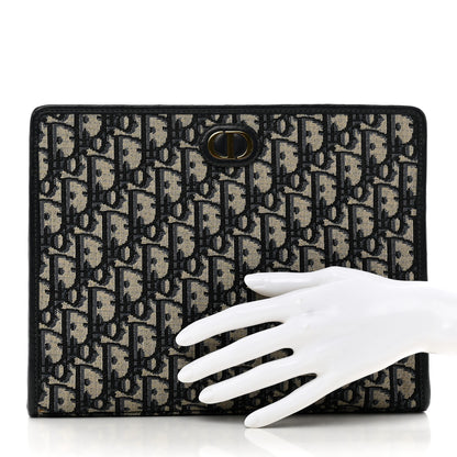 Christian Dior Oblique 30 Montaigne Pouch Blue 2 of 7
