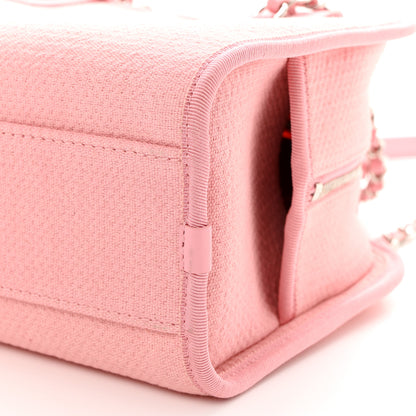 Chanel Canvas Deauville Small Bowling Bag Pink 10 of 10