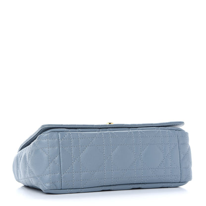 Christian Dior Calfskin Cannage Small Caro Bag Cloud Blue 4 of 9