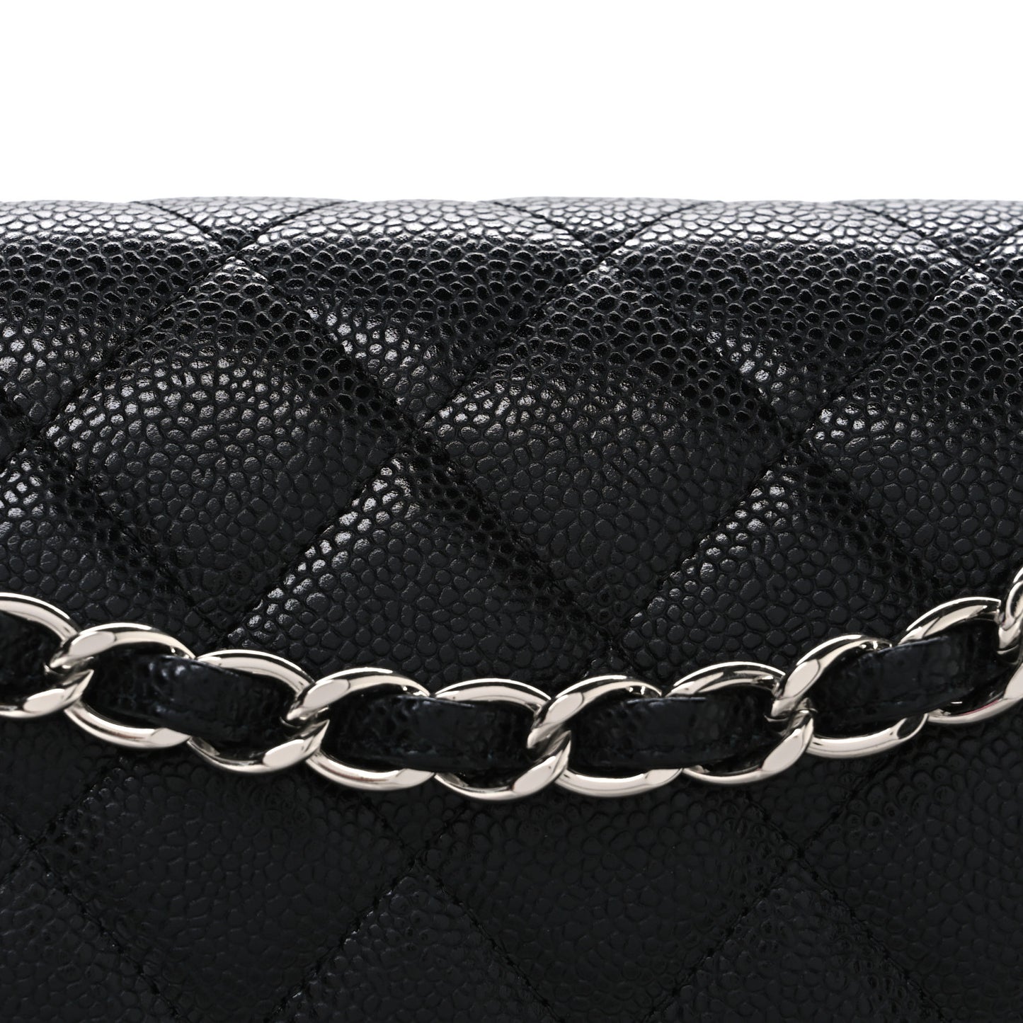 Caviar Quilted Maxi Double Flap Black