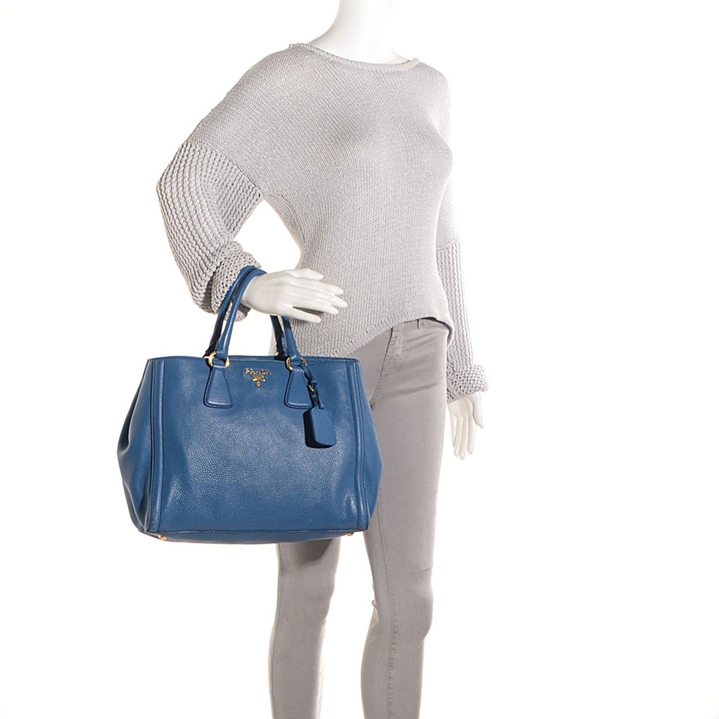 Vitello Daino Tote Cobalto
