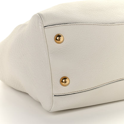 Prada Vitello Daino Shopping Tote White 8 of 9