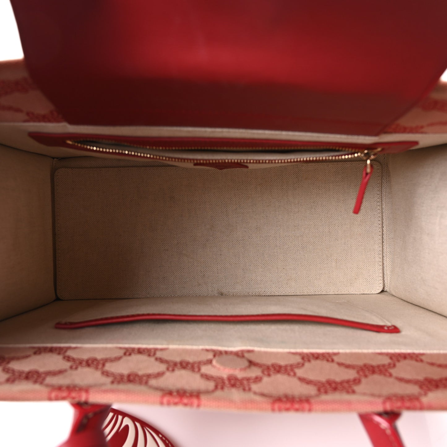 Lauretos Nappa Medium Himmel Shopper Tote Red