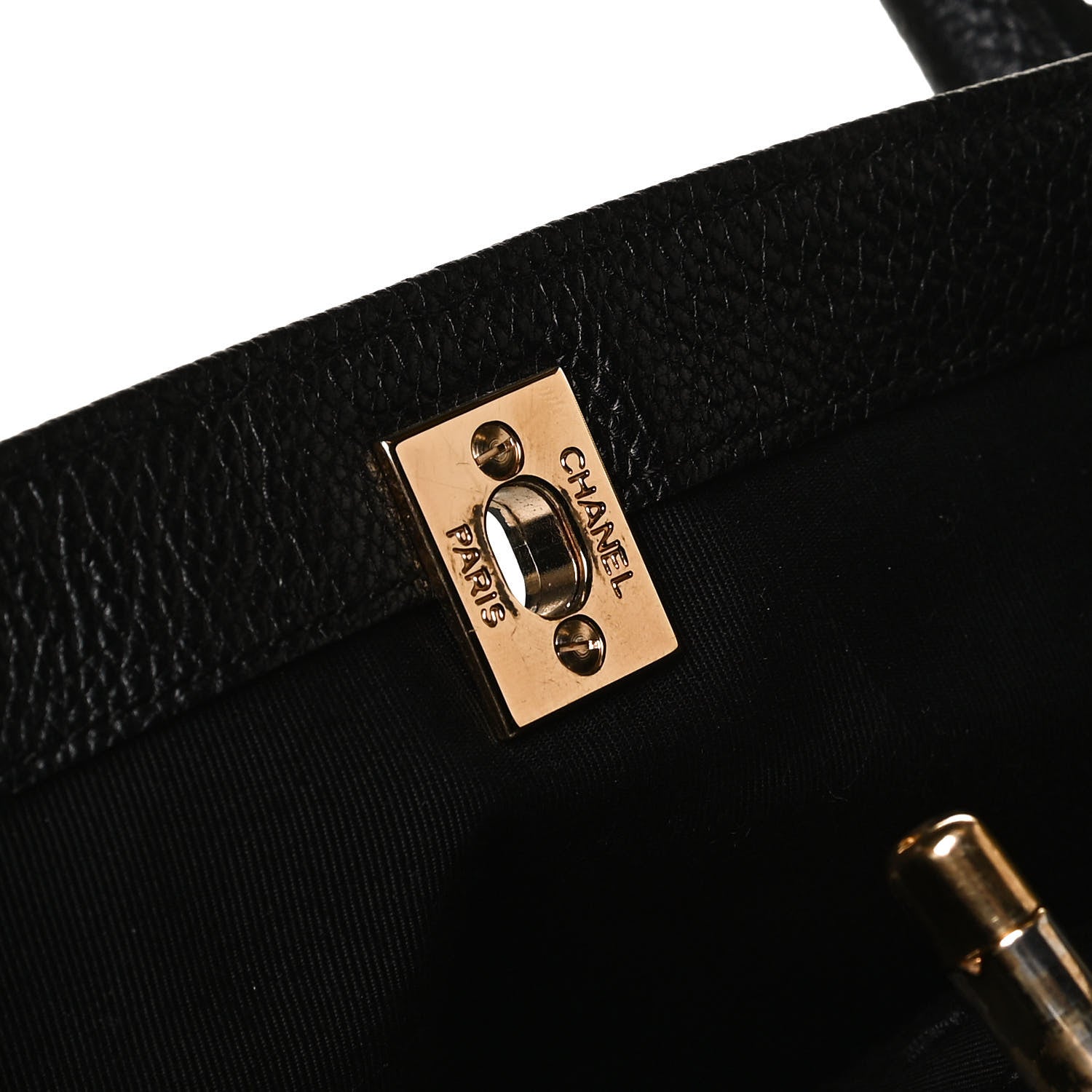 Chanel Calfskin Cerf Executive Shopper Tote Black 15 of 16