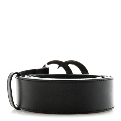 Gucci Plutone Calfskin Palladium Double G 40mm Belt 110 44 Belt Black 2 of 5