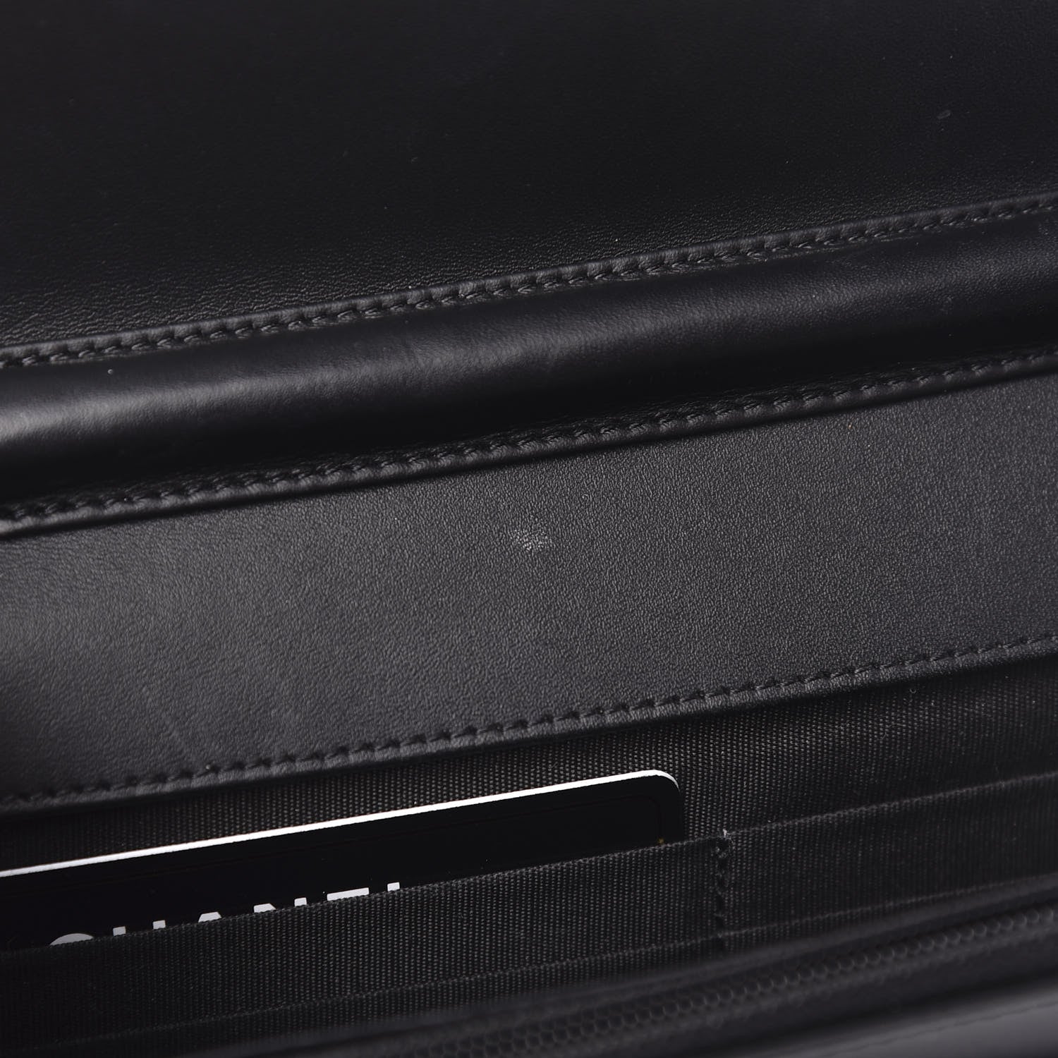 Chanel Caviar Timeless CC Wallet On Chain WOC Black 6 of 15