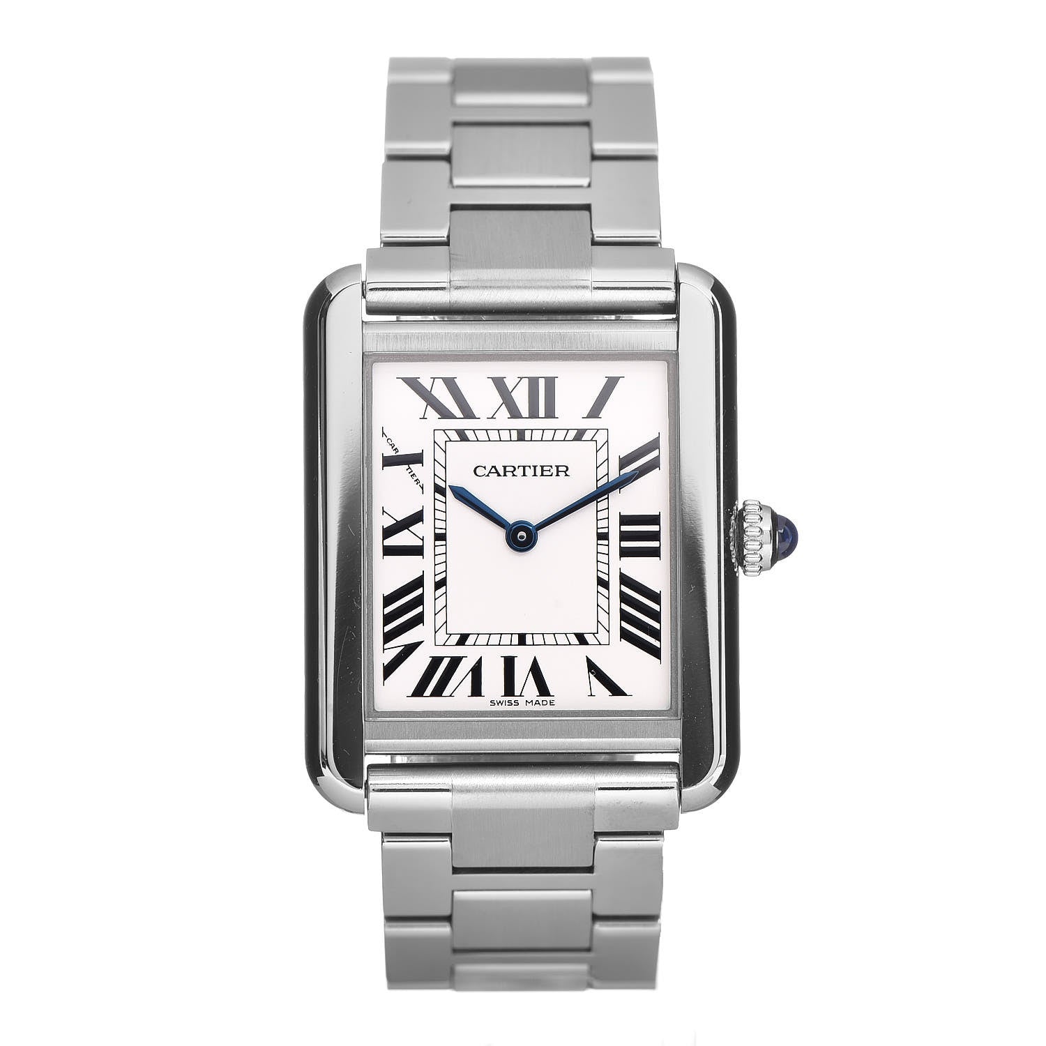 Cartier Stainless Steel 24mm Tank Solo Quartz Watch 1 of 7