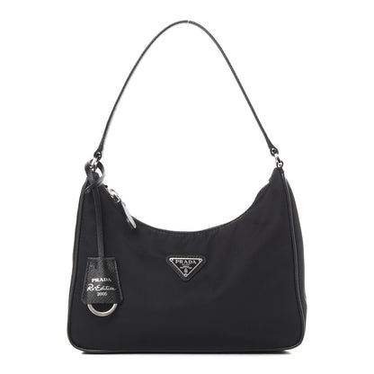 Prada Tessuto Nylon Saffiano Mini Re-Edition 2005 Bag Black 1 of 11