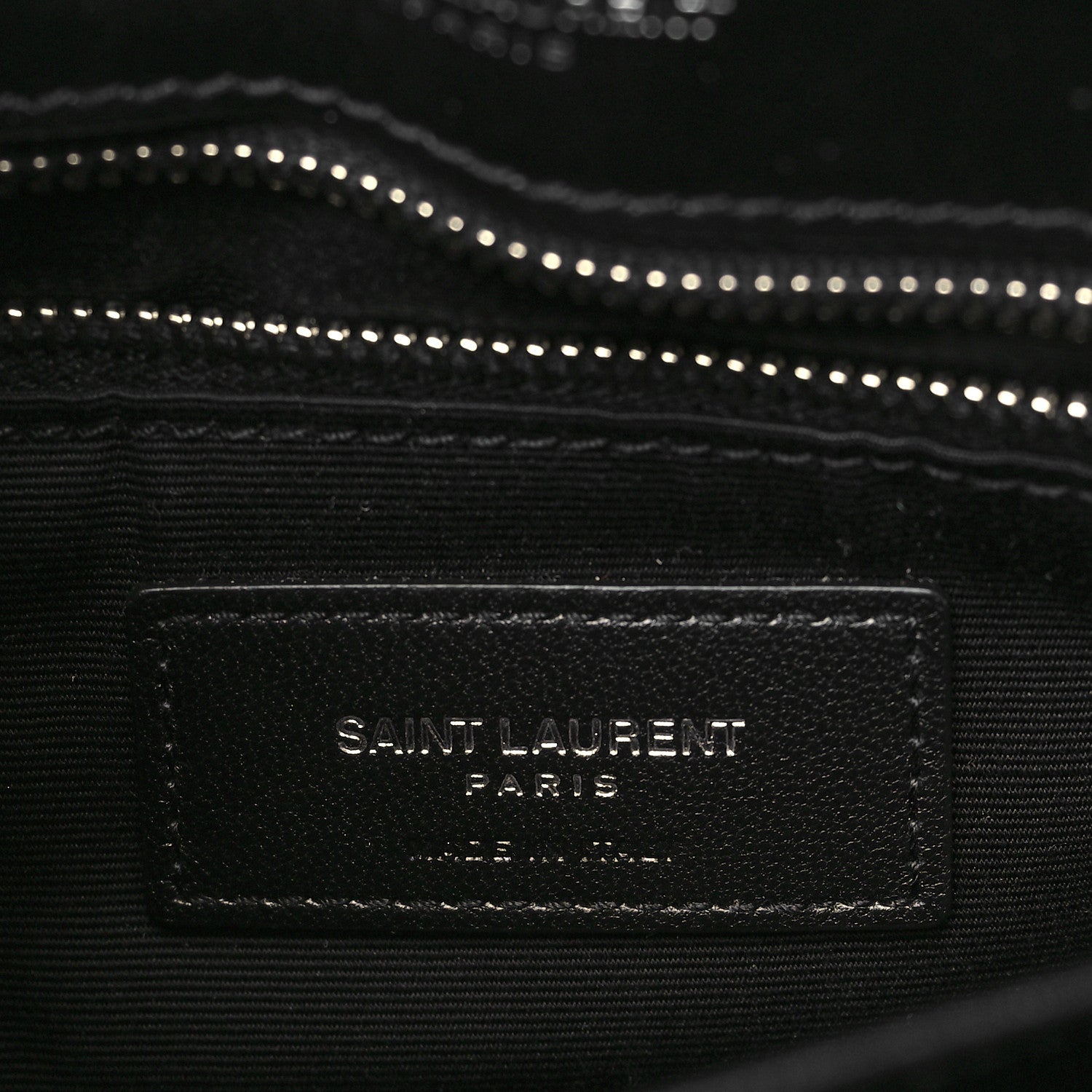 Saint Laurent Calfskin Y Quilted Monogram Toy Loulou Crossbody Bag Black 6 of 6