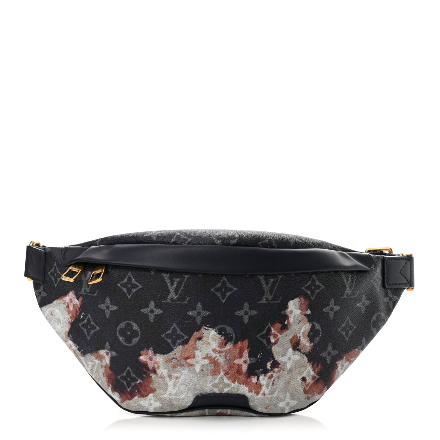 Monogram Eclipse Discovery Bleached Bumbag PM Ink Blue