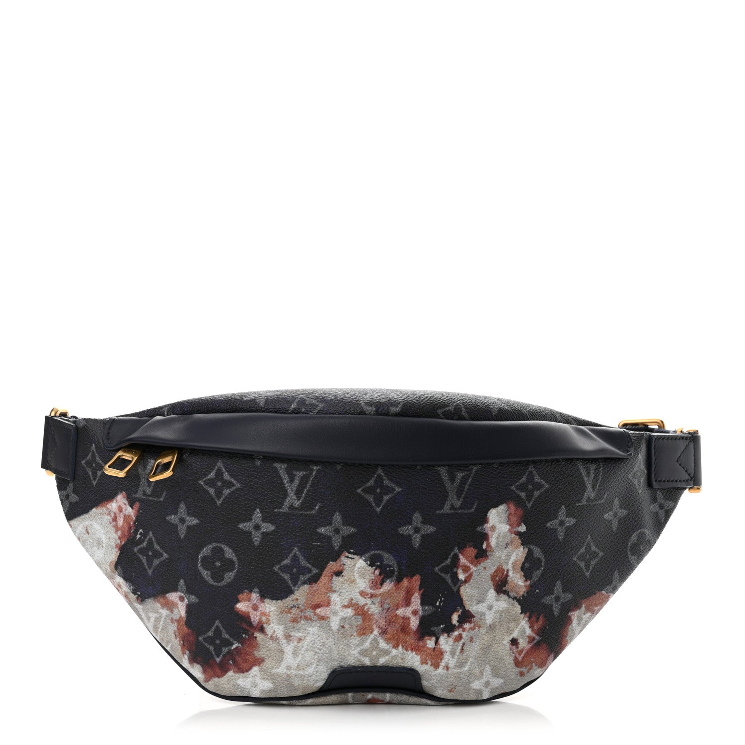 Louis Vuitton Monogram Eclipse Discovery Bleached Bumbag PM Ink Blue 1 of 9