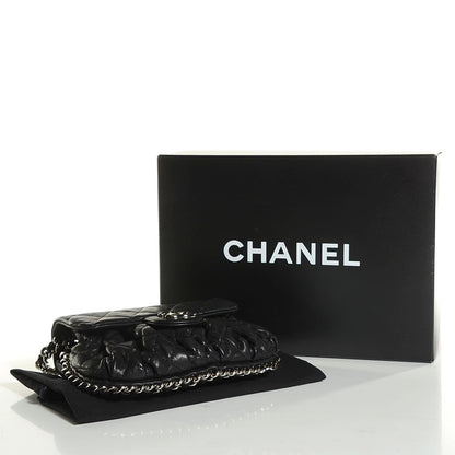 Chanel Washed Lambskin Mini Chain Around Messenger Black 8 of 8