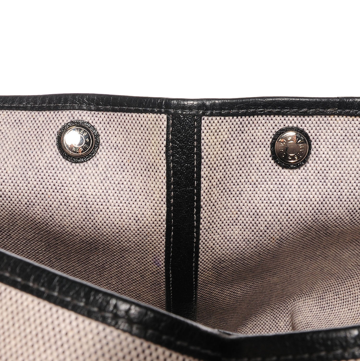 Hermes Toile Leather Garden Party 36 MM Tote Black 8 of 10
