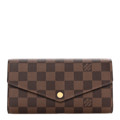 Louis Vuitton Damier Ebene Sarah Wallet NM 1 of 7