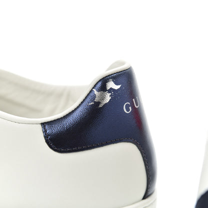 Gucci Calfskin Web Bosco Embroidered Ace Sneakers 39.5 White 9 of 11