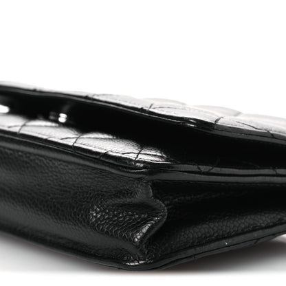 Chanel Caviar Quilted Wallet On Chain WOC Black 11 of 14