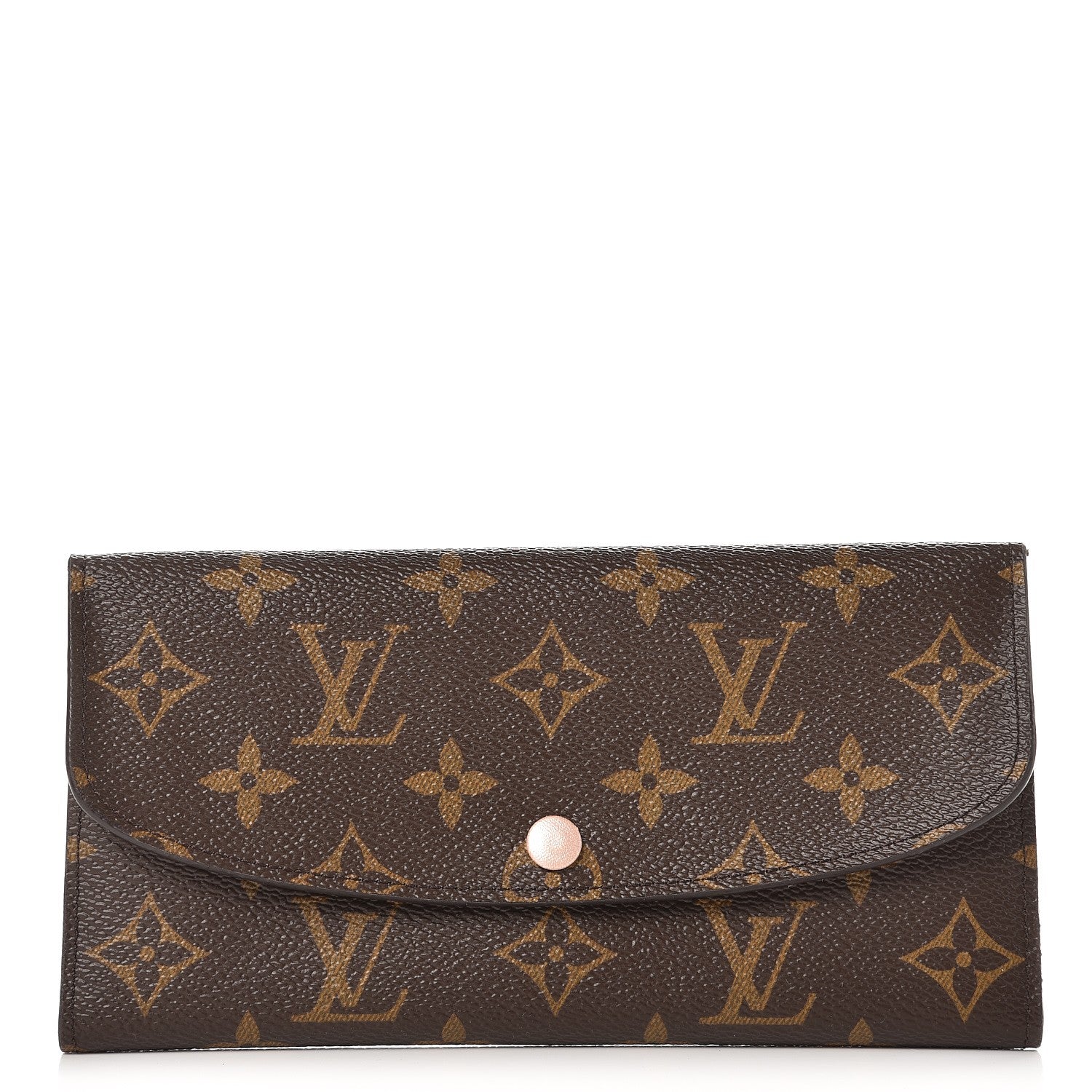 Louis Vuitton Monogram Emilie Wallet Rose Nacre 1 of 6