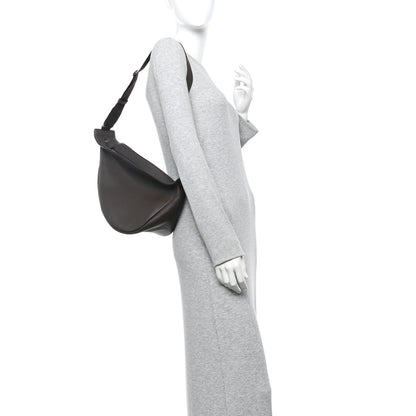 The Row Grained Calfskin Large Slouchy Banana Bag Brunette 2 of 11
