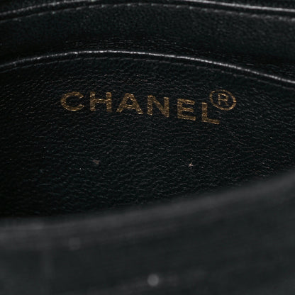 Chanel Grosgrain Canvas Quilted Envelope Flap Bag Black 6 of 8
