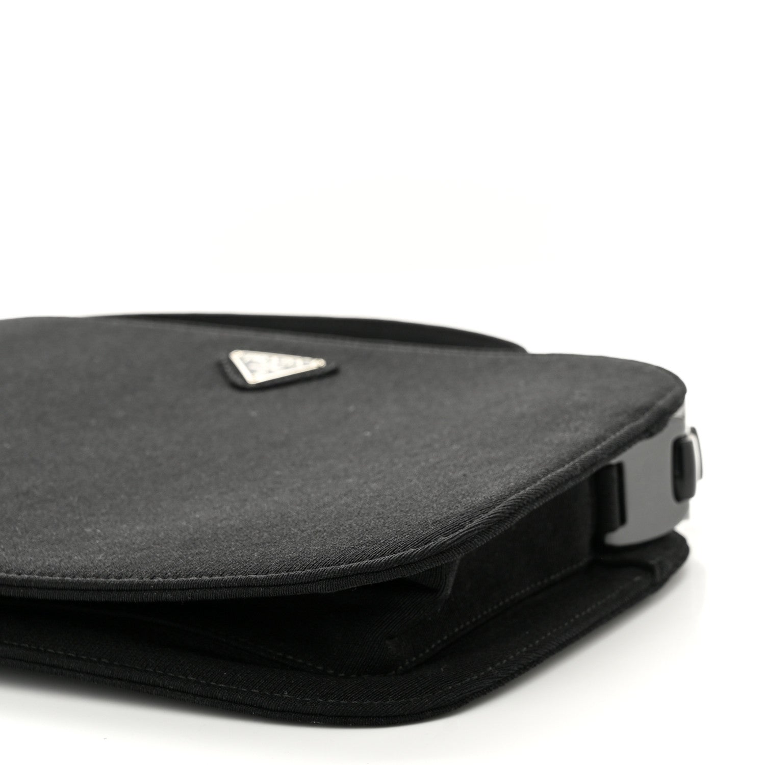 Prada Fabric Structured Shoulder Bag Black 8 of 8