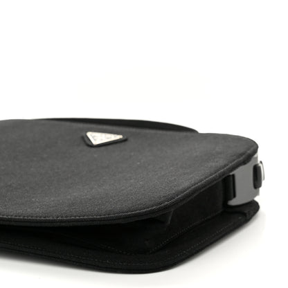 Prada Fabric Structured Shoulder Bag Black 8 of 8
