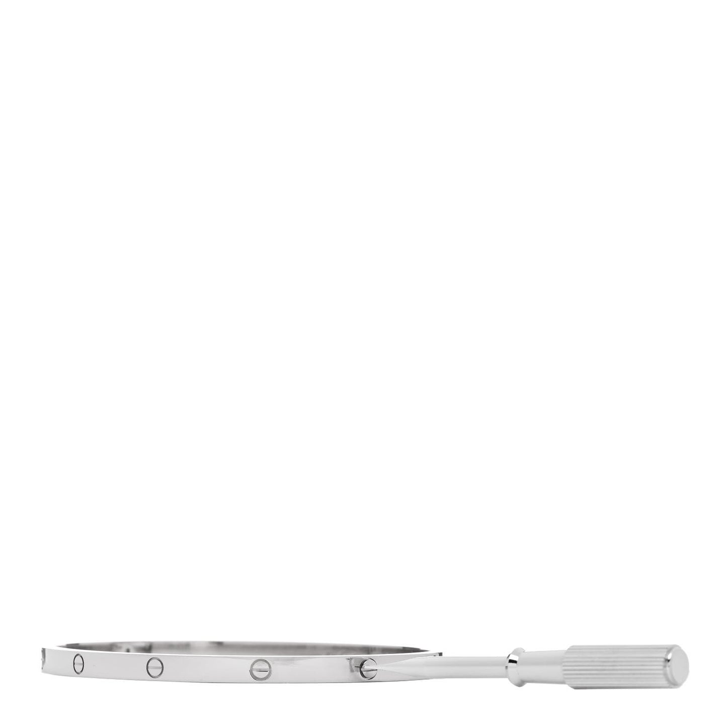 18K White Gold Small LOVE Bracelet 18