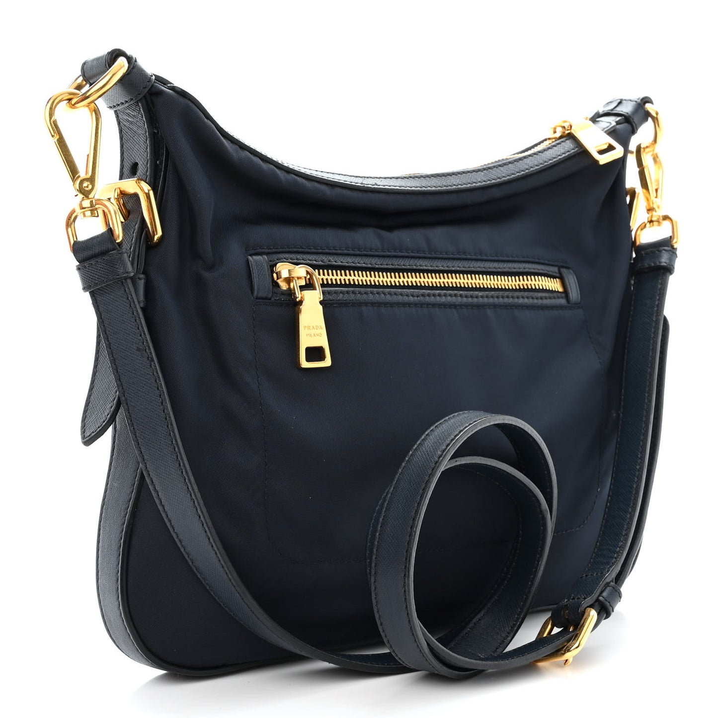 Vela Nylon Saffiano Crossbody Navy