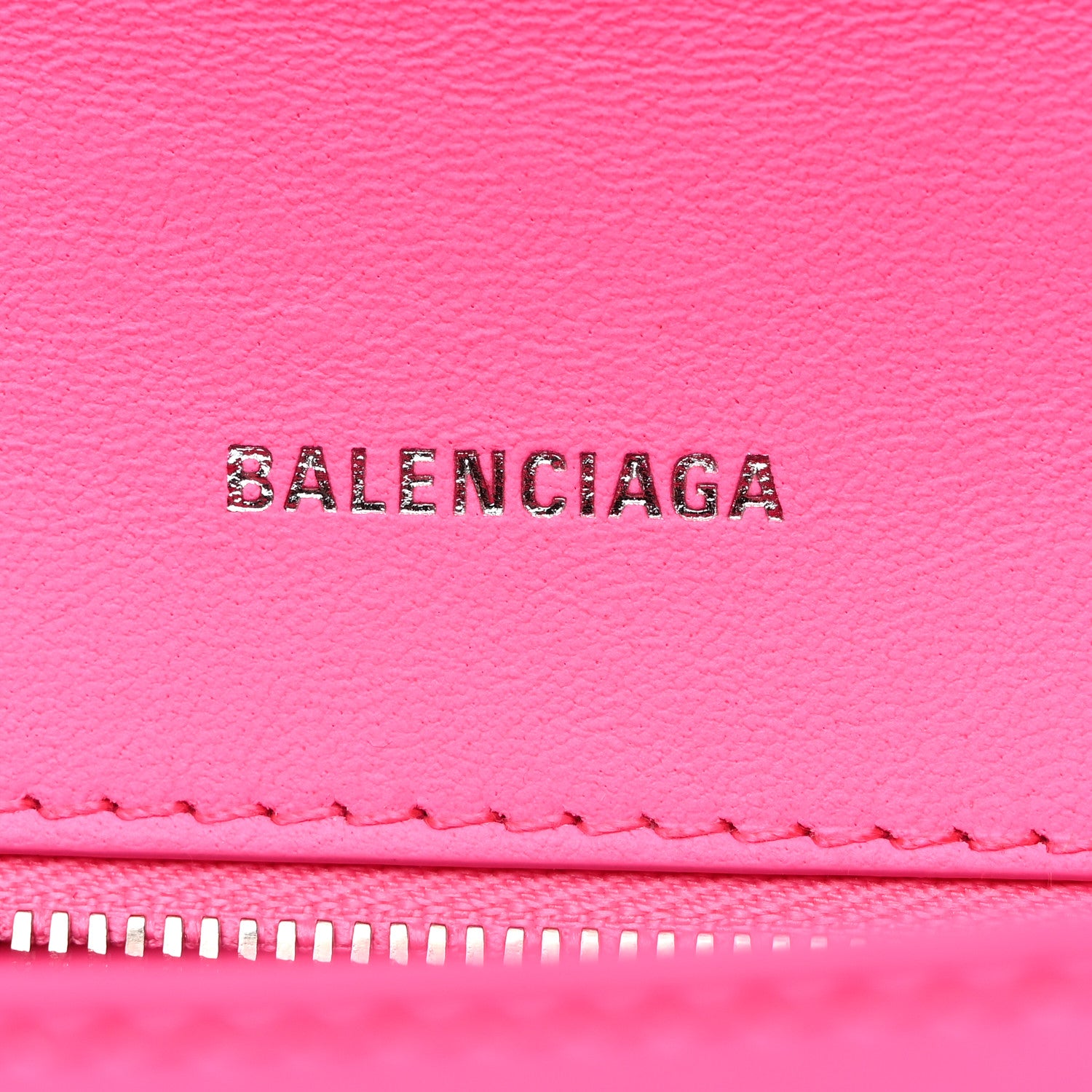 Balenciaga Shiny Box Calfskin Small Hourglass Top Handle Bag Fluo Pink 6 of 10