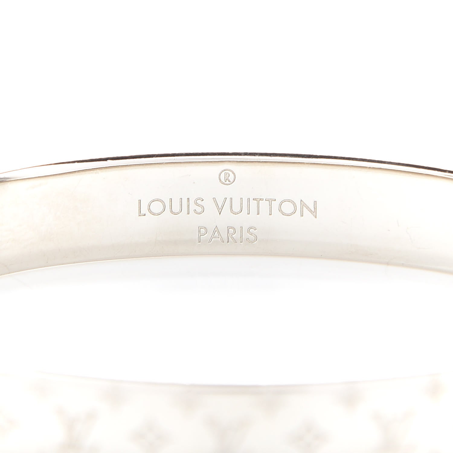 Louis Vuitton Palladium Monogram Nanogram Cuff S 4 of 5