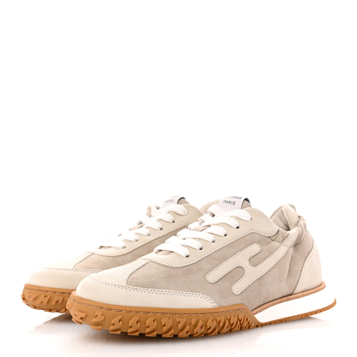 Suede Goatskin Jet Sneakers 36 Beige Esquisse Glaise