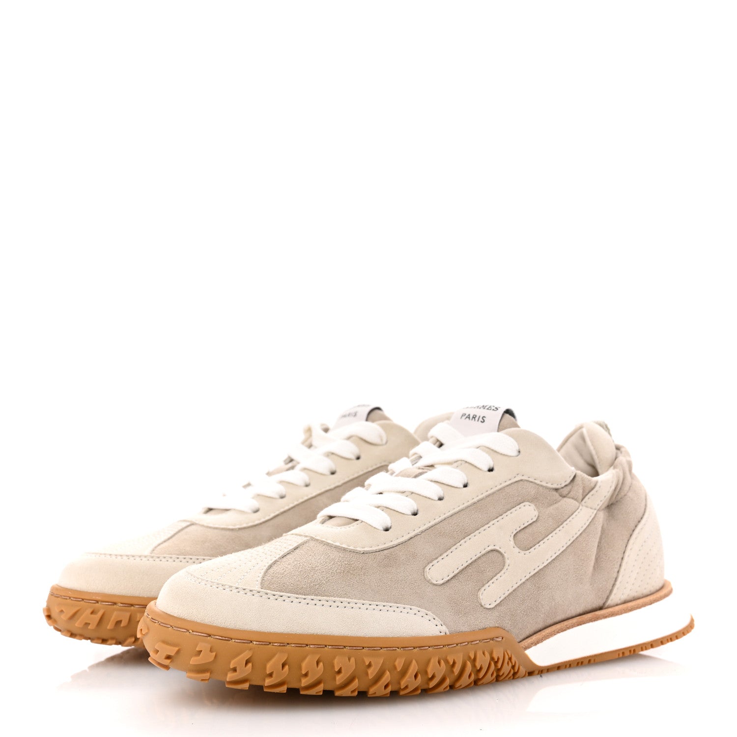 Hermes Suede Goatskin Jet Sneakers 36 Beige Esquisse Glaise 4 of 10