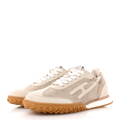 Hermes Suede Goatskin Jet Sneakers 36 Beige Esquisse Glaise 4 of 10