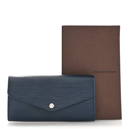 Louis Vuitton Epi Sarah Wallet NM Blue Celeste 8 of 8