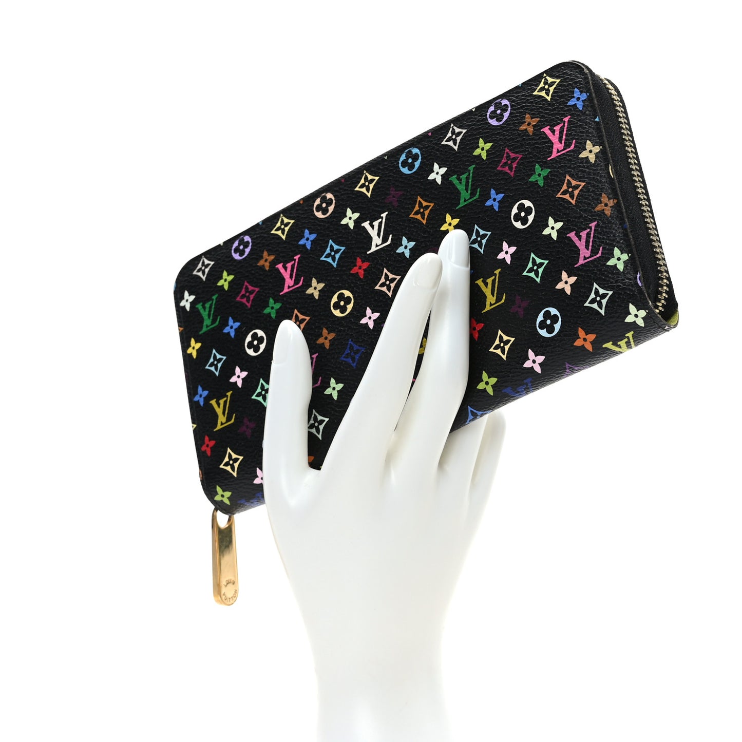 Monogram Multicolor Zippy Wallet Black Pistachio