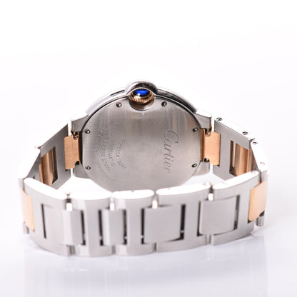 Cartier Stainless Steel 18K Pink Gold Diamond 36mm Ballon Bleu De Automatic Watch 4 of 7