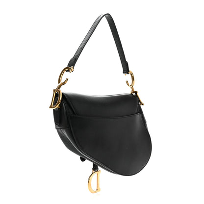 Christian Dior Grained Calfskin Saddle Bag Black 3 of 14