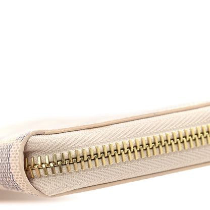 Louis Vuitton Damier Azur Clemence Wallet Rose Ballerine 8 of 8